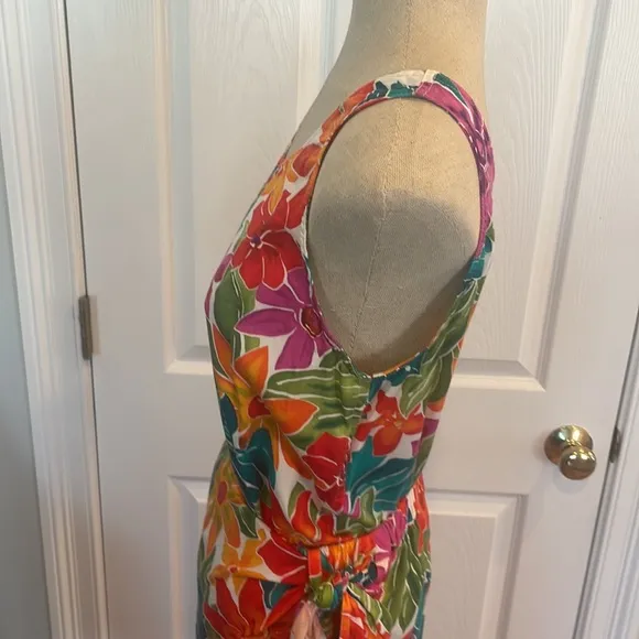 Liz Claiborne Lizsport tropical skirt blouse set M medium
