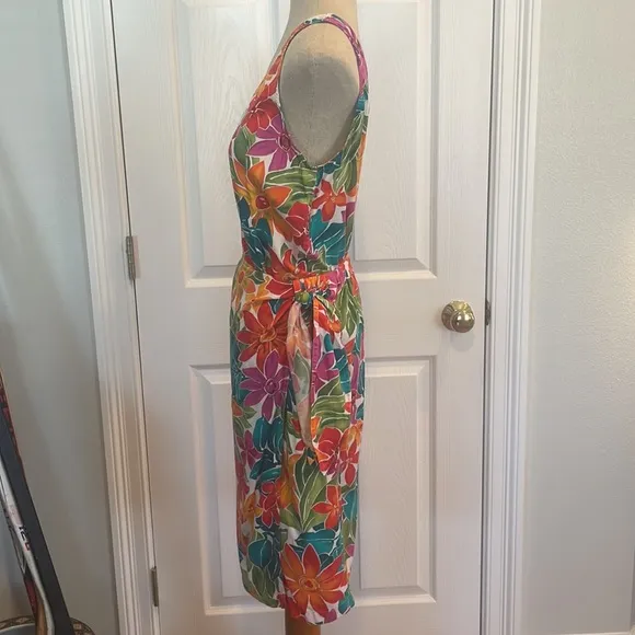Liz Claiborne Lizsport tropical skirt blouse set M medium