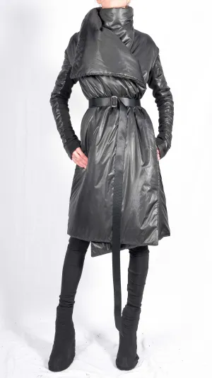 Long Padded Wrap Jacket