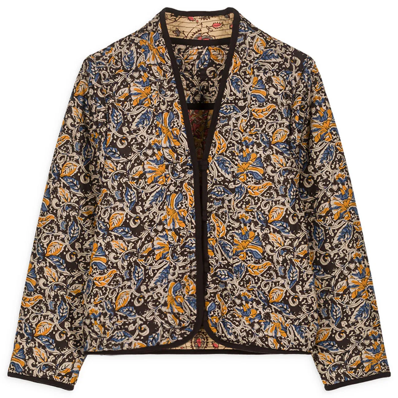 Louise Misha Reversible Nelina Jacket - Honey Charcoal Poem