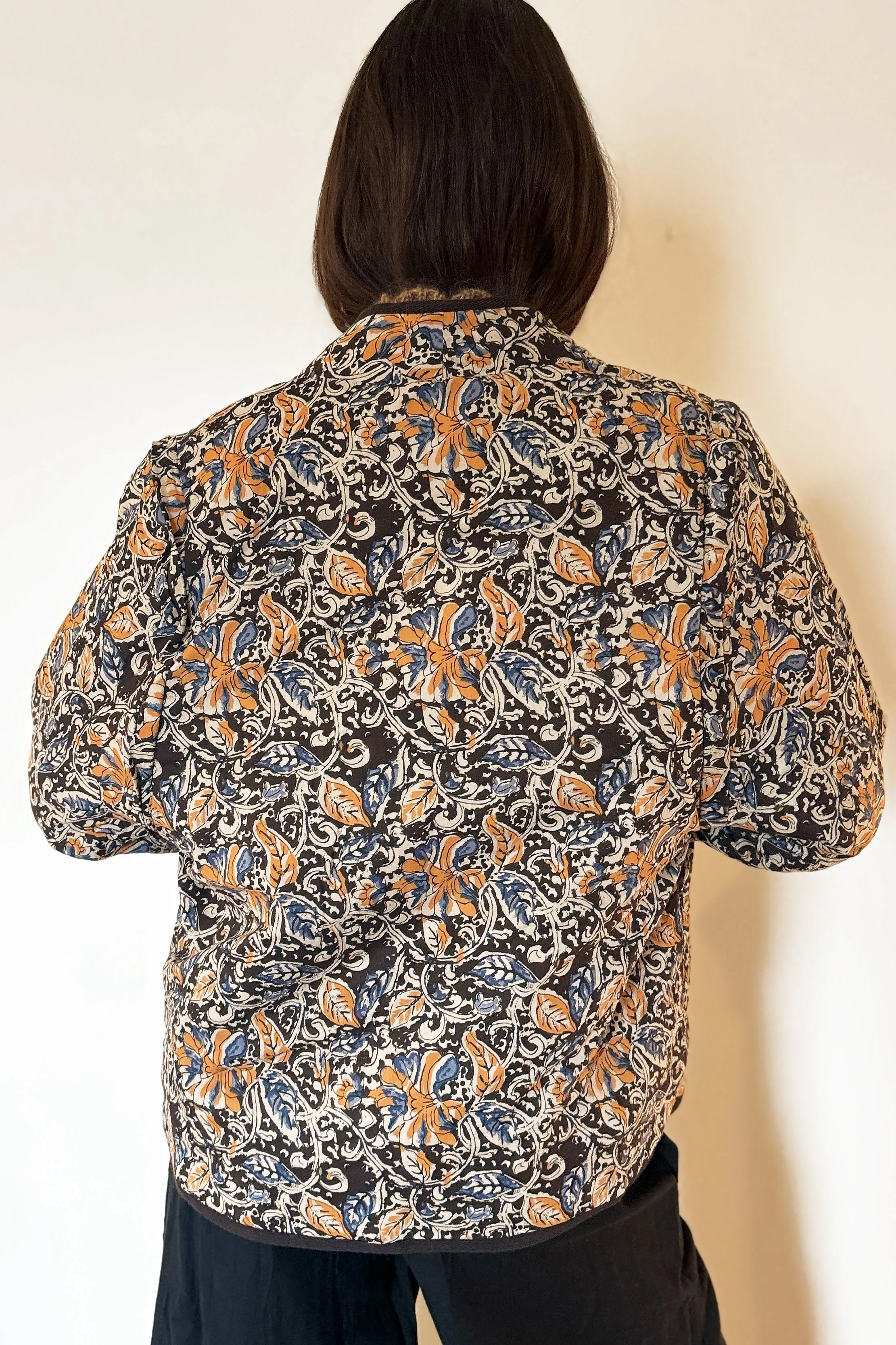 Louise Misha Reversible Nelina Jacket - Honey Charcoal Poem