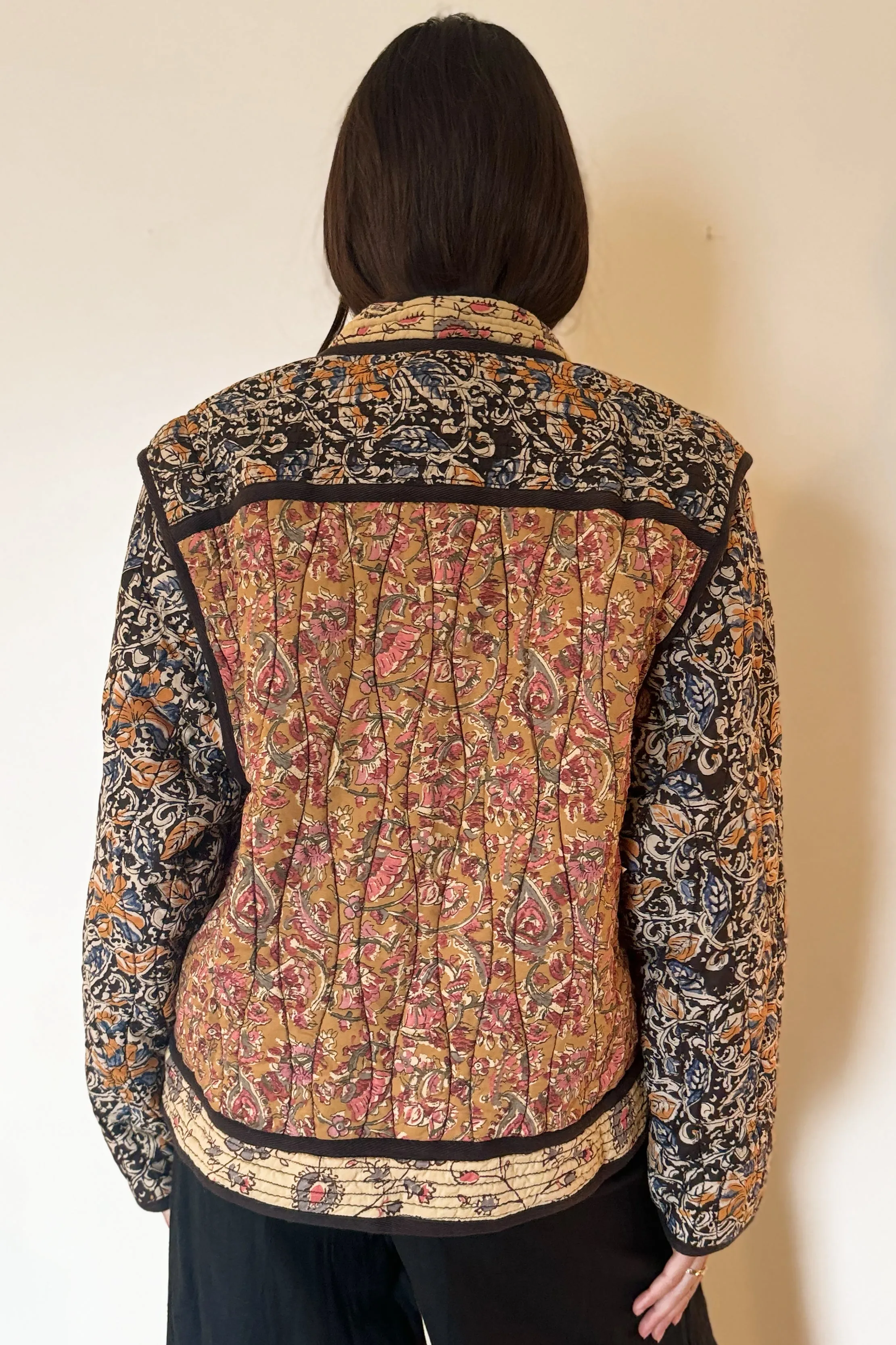 Louise Misha Reversible Nelina Jacket - Honey Charcoal Poem