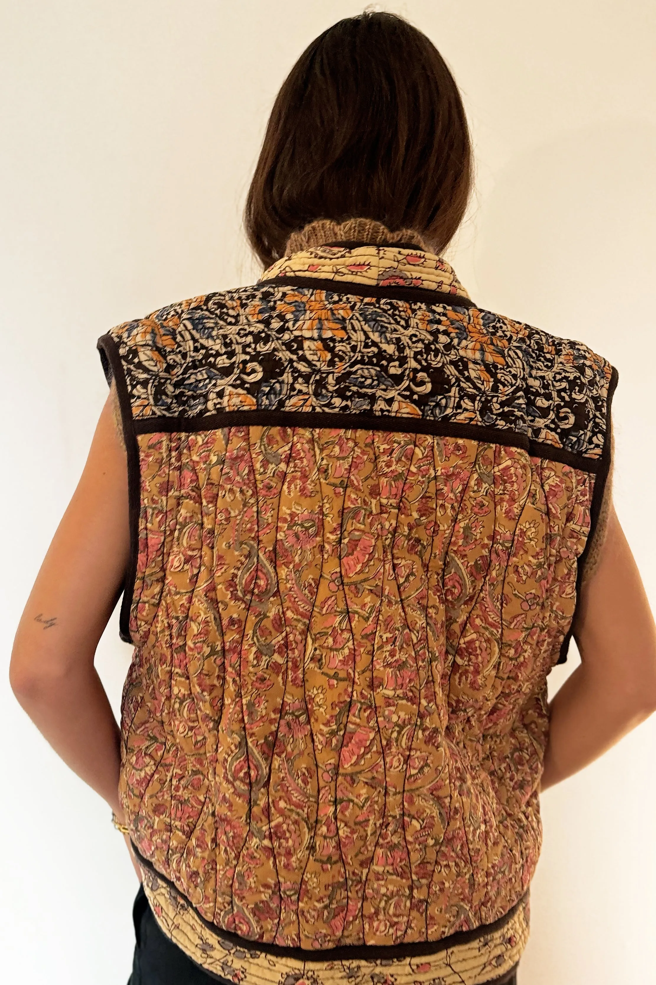 Louise Misha Reversible Nelina Jacket - Honey Charcoal Poem