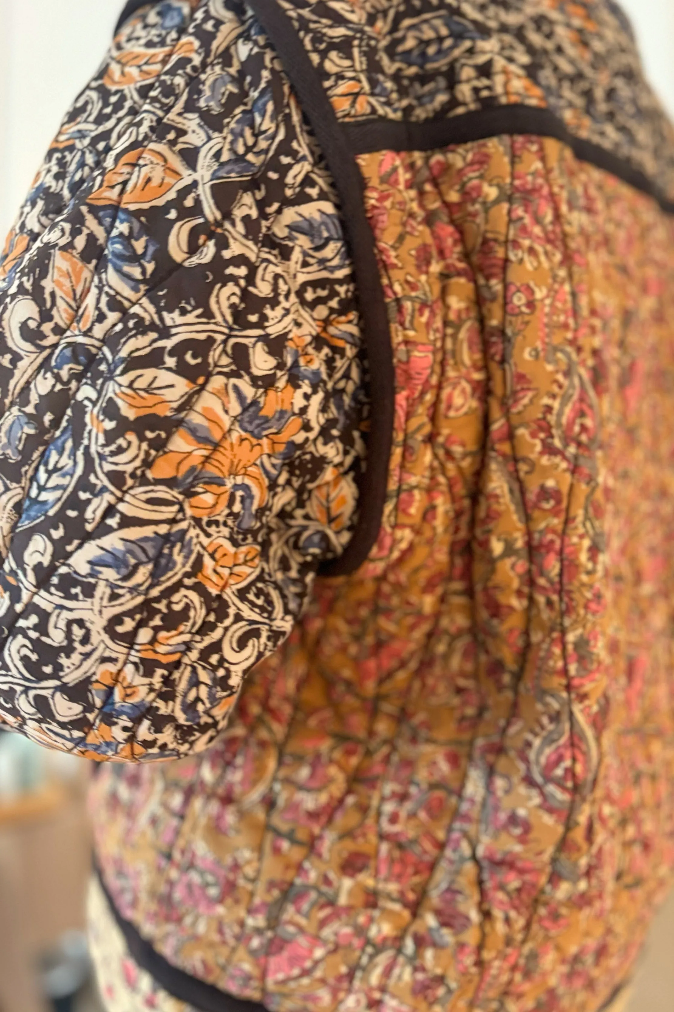 Louise Misha Reversible Nelina Jacket - Honey Charcoal Poem