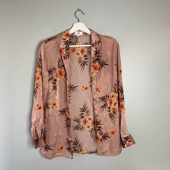 LPA Pio Pink Floral Blazer