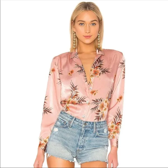 LPA Pio Pink Floral Blazer