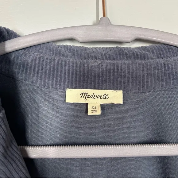 Madewell knit corduroy Redford double breasted blazer size xs