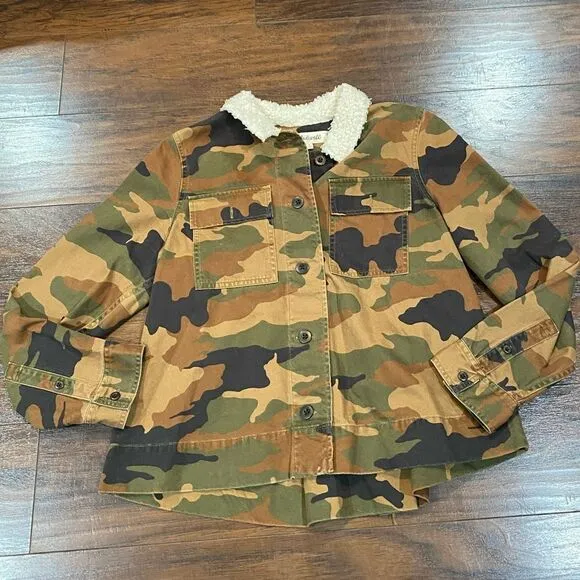 Madewell Northward Cropped Camo Army Jacket