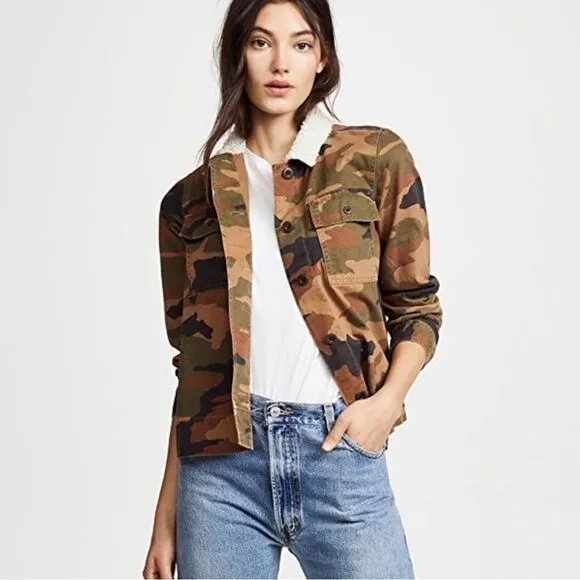 Madewell Northward Cropped Camo Army Jacket