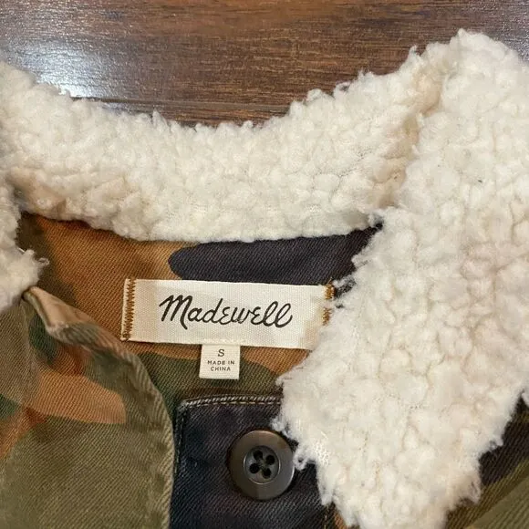 Madewell Northward Cropped Camo Army Jacket