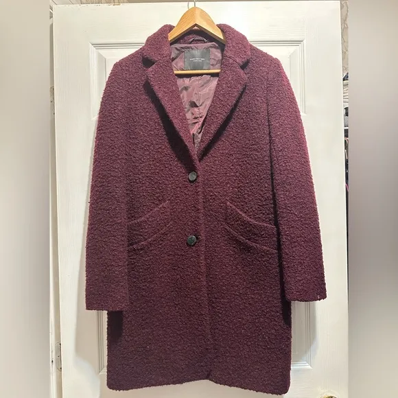 MARC NEW YORK Boucle Singe Breasted ButtonFront Coat