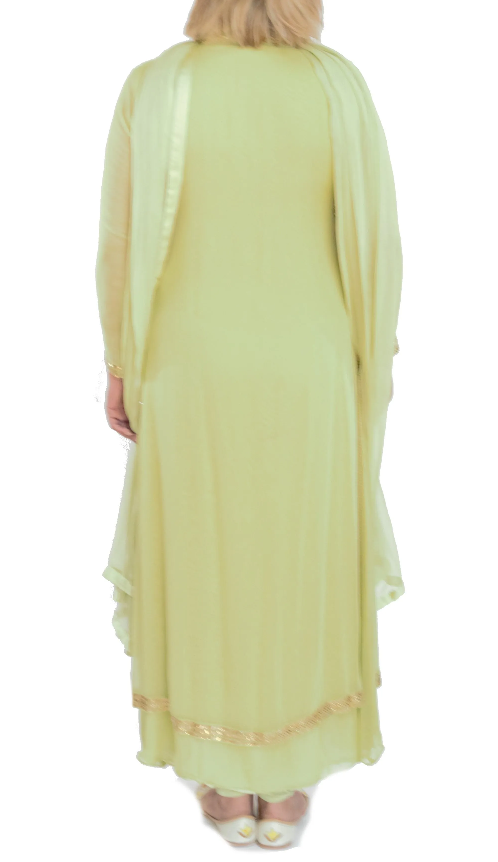 Mint Green Suit Swarovski Crystals Work With Leggings And Dupatta
