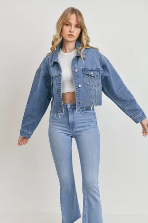 Miranda Cropped Denim Jacket