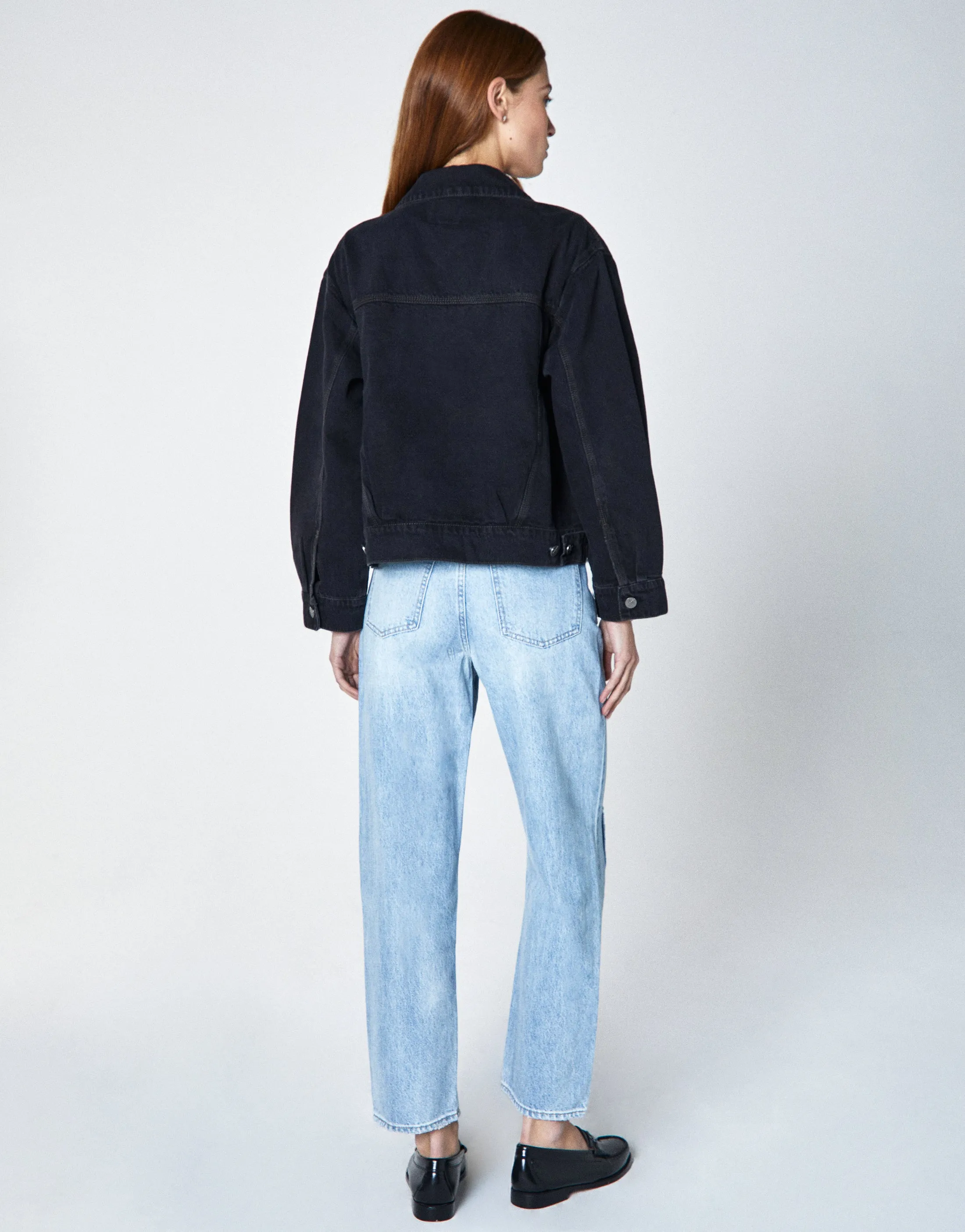MOLLY Oversized Pleated Jacket in Trip