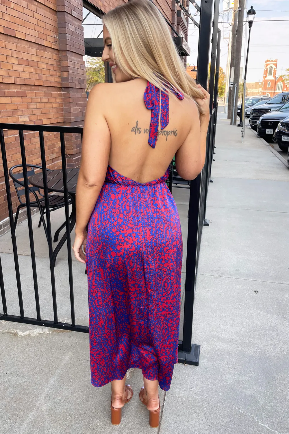 Mystical Halter Midi Dress