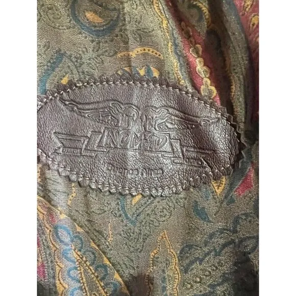 Nomad Woman's Jacket/Skirt Suit Set Vtg Leather Suede Brown Suit Size S