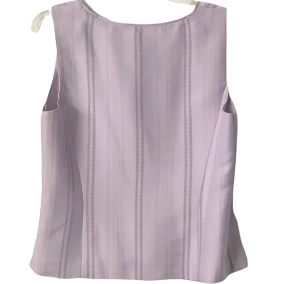 Norton McNaughton 3 piece women’s lilac light purple striped skirt suit Size 12P