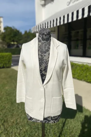 Notch Blazer in White