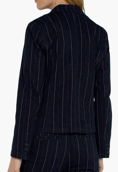 Notch Collar Single Button Blazer