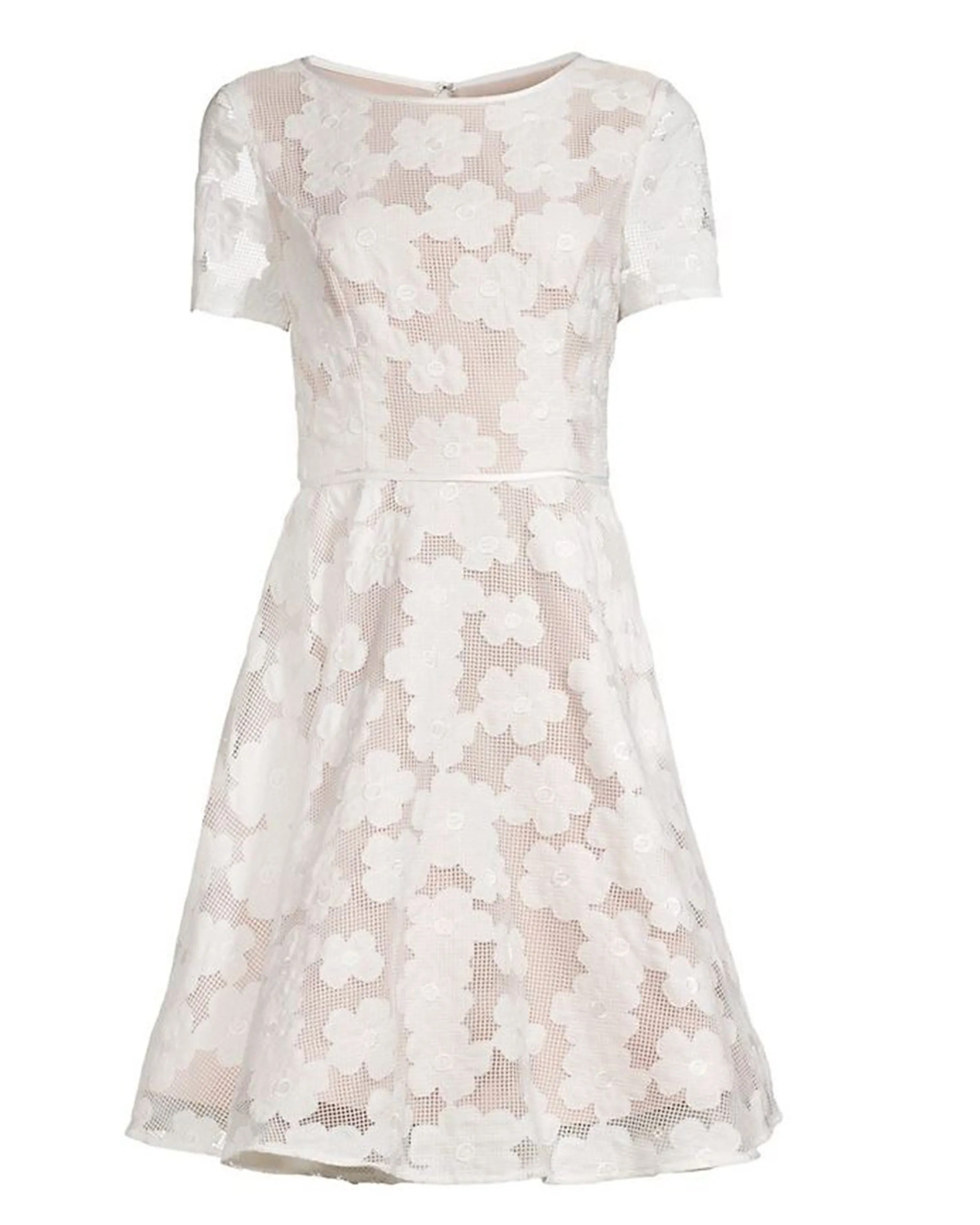 Novelty Appliqué Dress in White