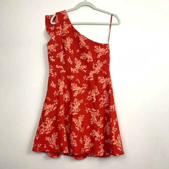 NWT 19 Cooper One Shoulder Fit and Flare Dress C49