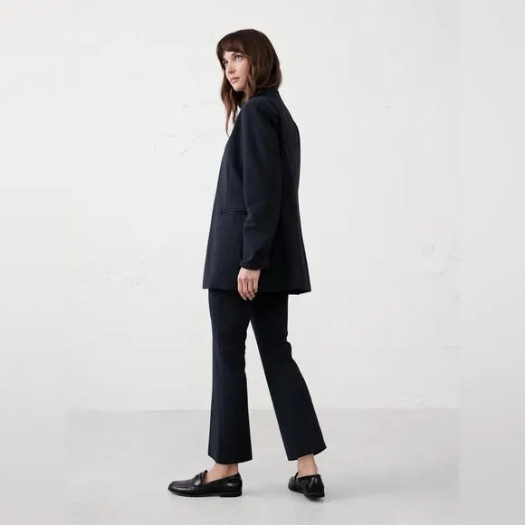 NWT! Banana Republic Black Ponte Collarless Blazer - Multiple Sizes 💙