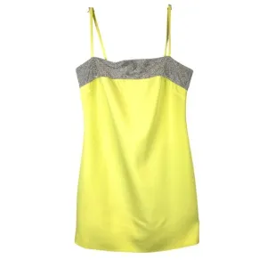 NWT Neon Lemon Citrus Mini Cocktail Dress