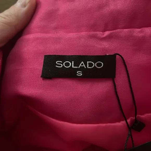 NWT SOLADO Hot Pink Jacket Balloon Sleeve Small