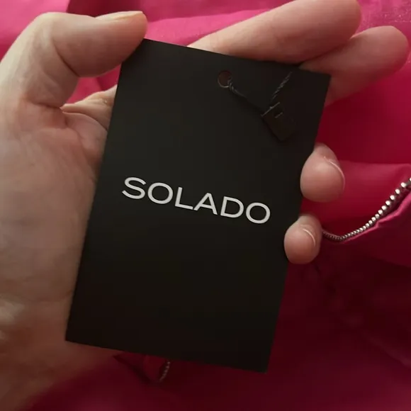 NWT SOLADO Hot Pink Jacket Balloon Sleeve Small