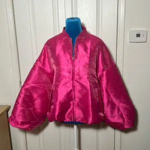 NWT SOLADO Hot Pink Jacket Balloon Sleeve Small