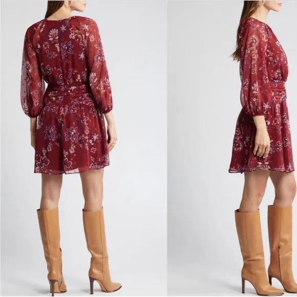 NWT Vince Camuto Women’s Fit and Flare Long Sleeve Dress Size 0