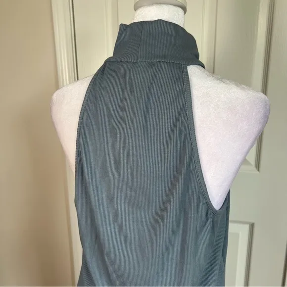 NWT. WAYF Sleeveless Turtleneck Knit Midi Dress