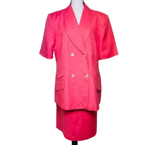 Oleg Cassini Linen Suit