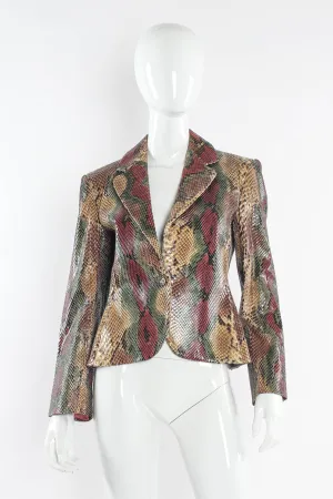 Ombré Snakeskin Blazer
