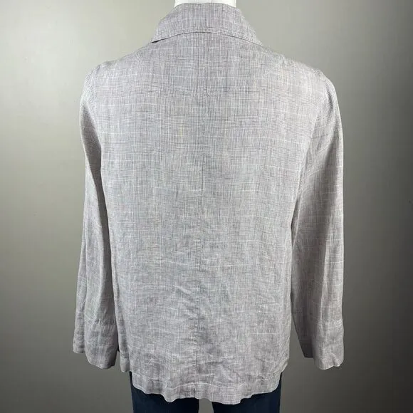 OSKA Linen Lagenlook Oversized Lightweight Jacket Size 0 Fits Like A S/M