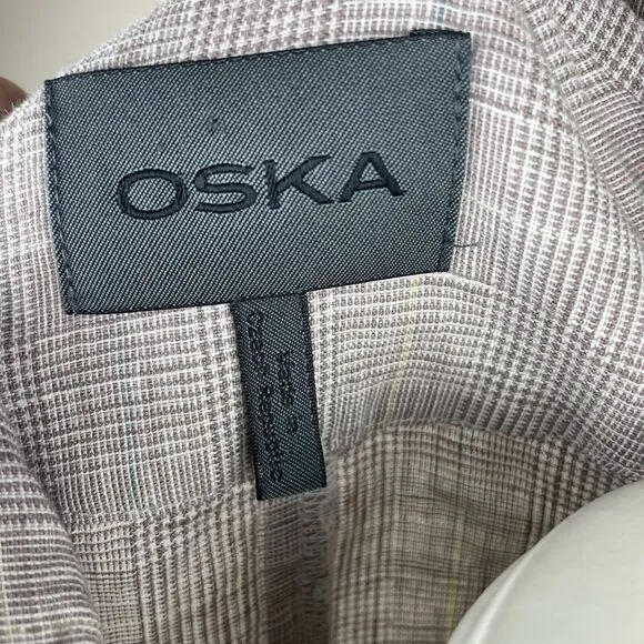 OSKA Linen Lagenlook Oversized Lightweight Jacket Size 0 Fits Like A S/M