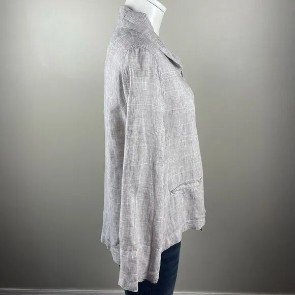OSKA Linen Lagenlook Oversized Lightweight Jacket Size 0 Fits Like A S/M