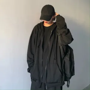 Oversized Booded Sweatshirt Jacket
