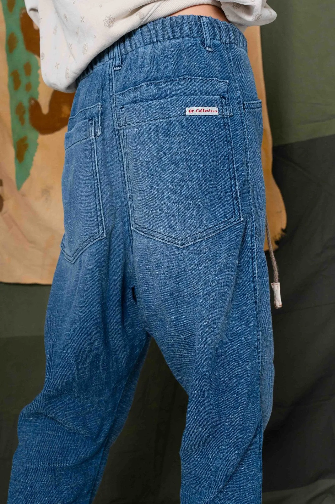 P38 Denim Linen Green Cast Sunfaded