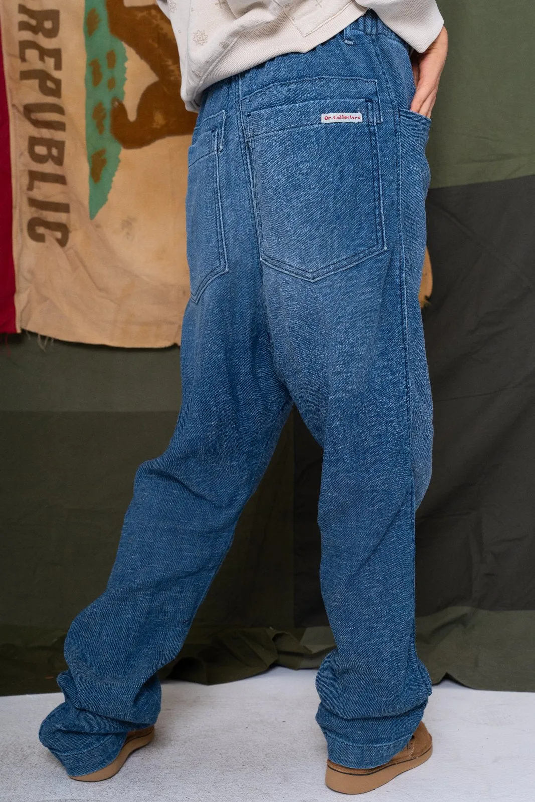 P38 Denim Linen Green Cast Sunfaded