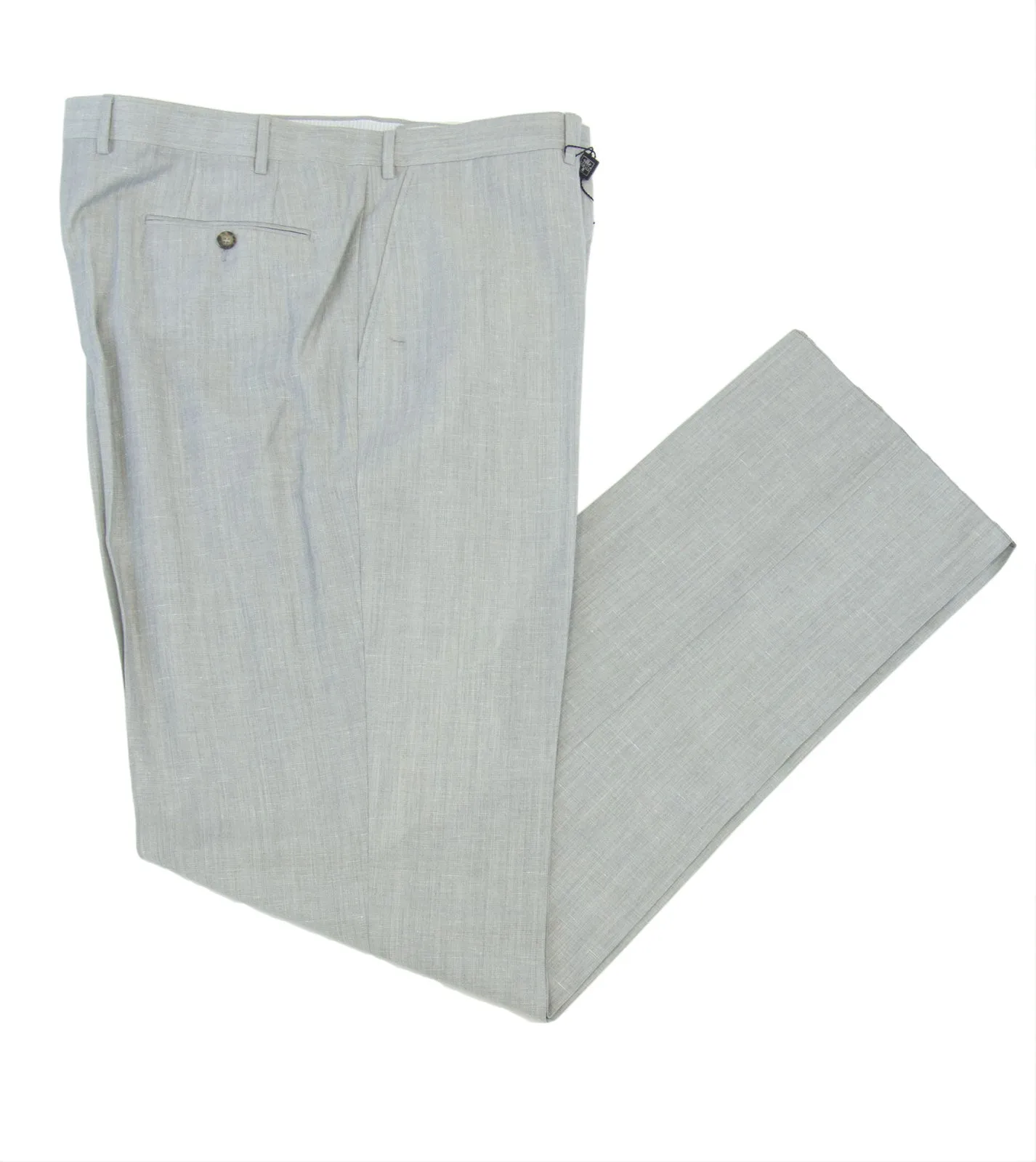 PAL ZILERI Flat Front Unhemmed Dress Pants 3110B $365 NWT