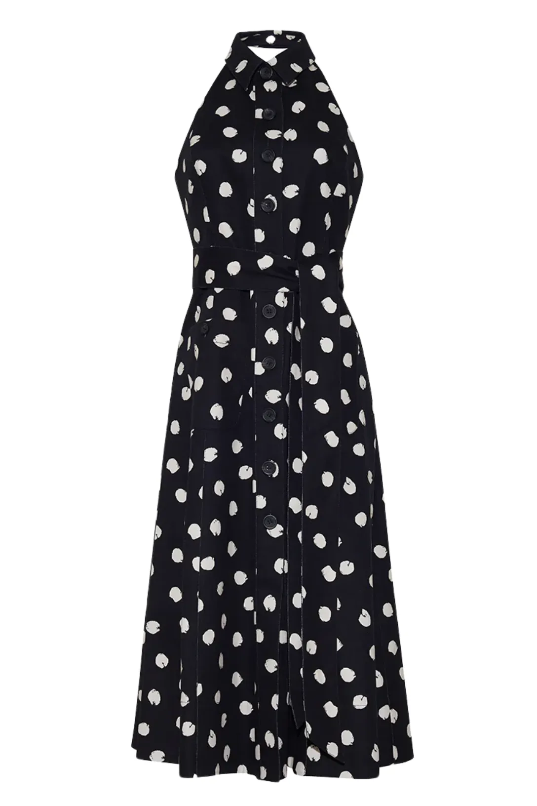 Parker Dress | Spot Black Egret