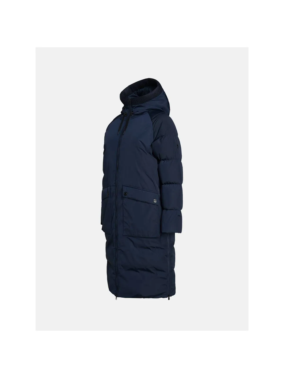 Płaszcz puchowy damski Peak Performance W STELLA COAT granatowy