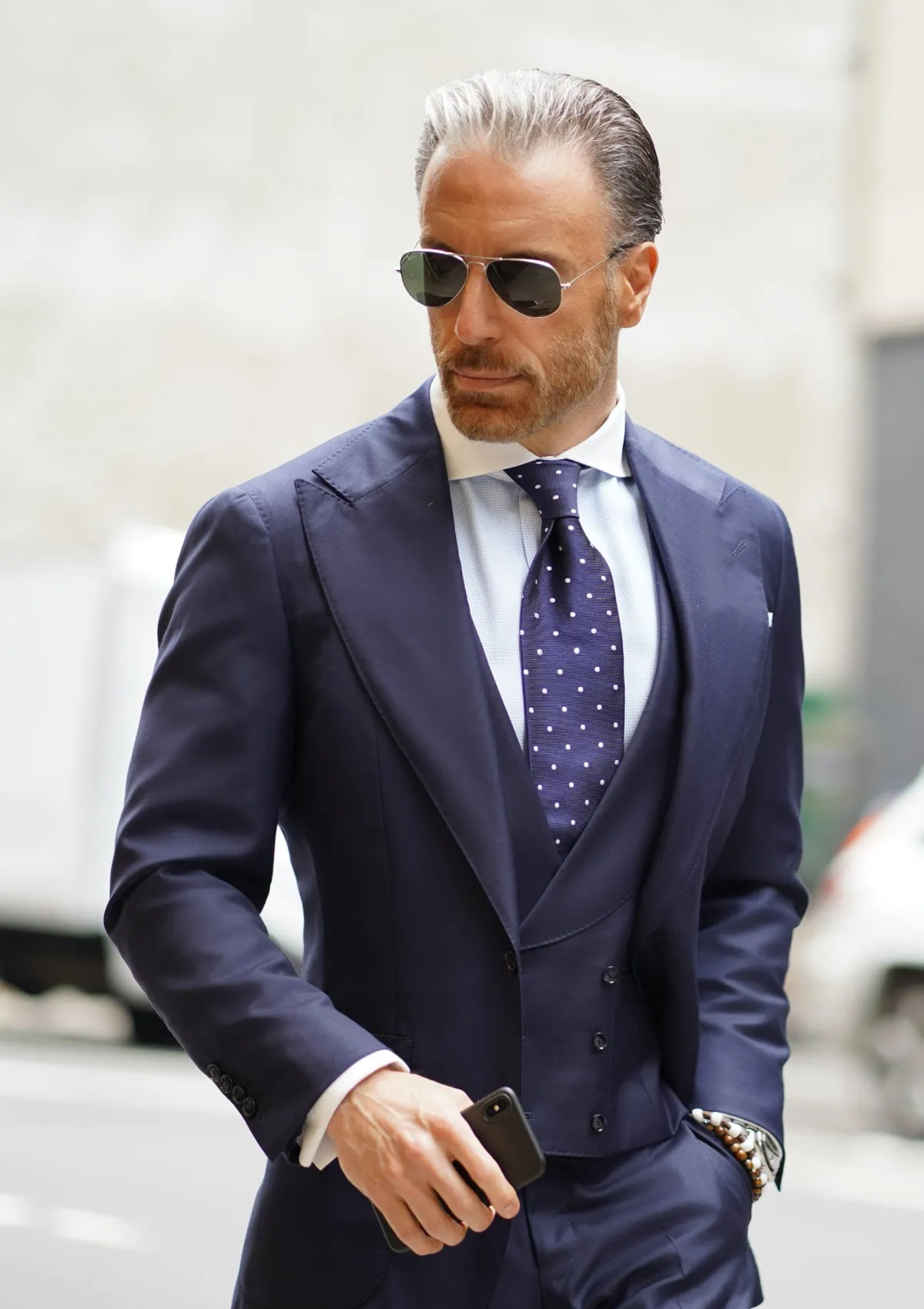 Perfect Blue Peak Suit