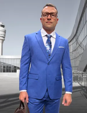PERTH BLUE TAILORED FIT 2 PC SUIT