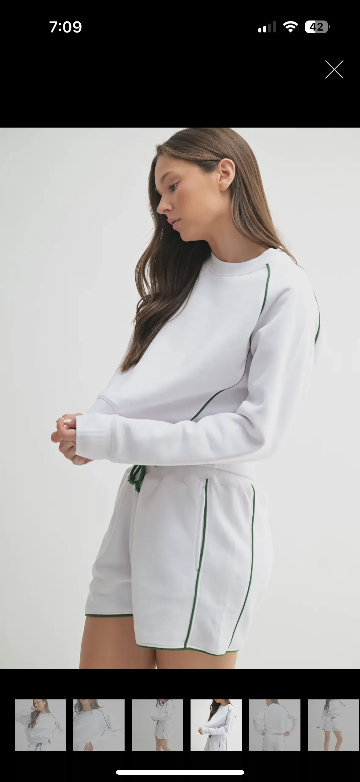 Pickleball Sunday Pullover - White/HunterGreen