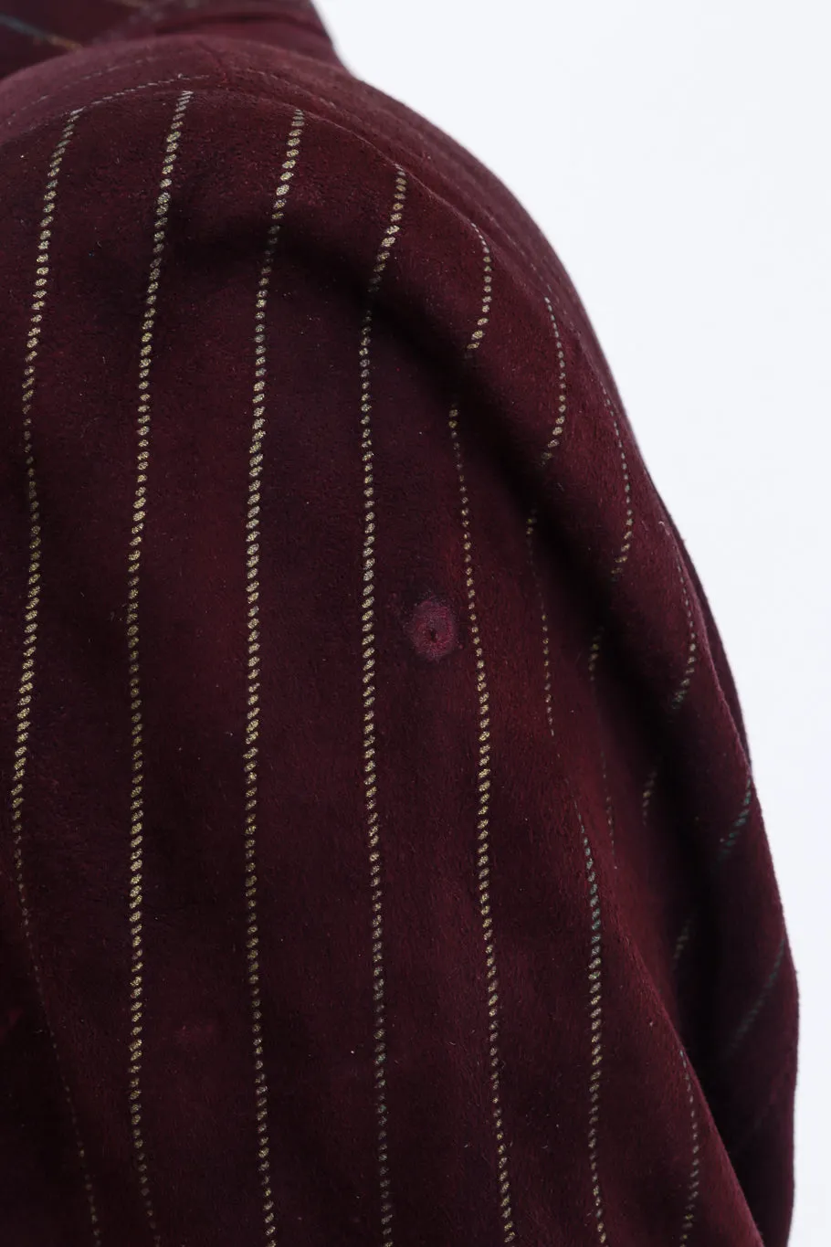 Pinstripe Suede Blazer