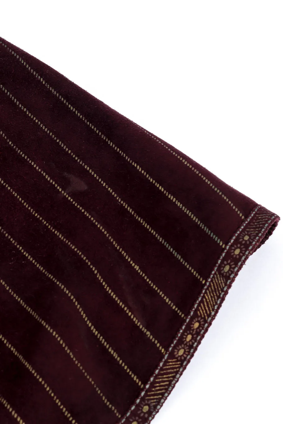 Pinstripe Suede Blazer