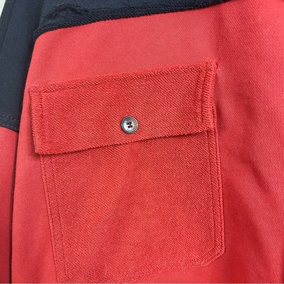 POL French Terry Oversized Button Up Shacket