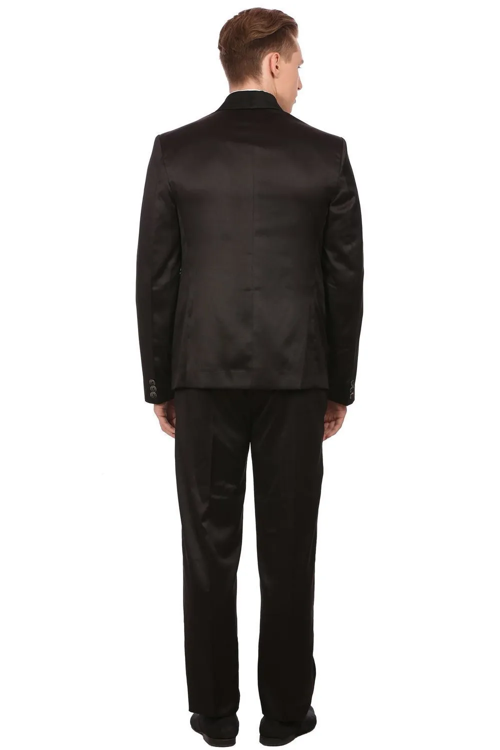 Poly Blend Black Tuxedo 3-Pc Suit